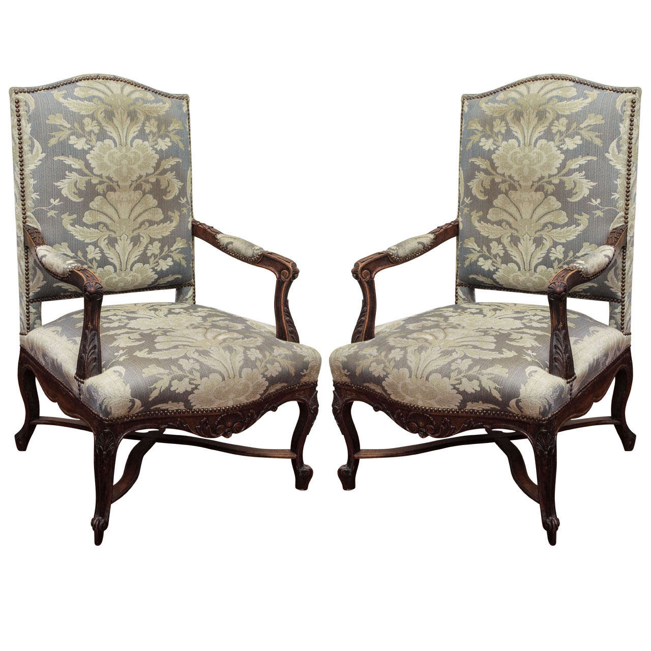 Pair of Regence Style Fauteuils