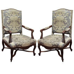 Pair of Regence Style Fauteuils