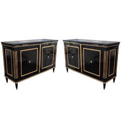 Pair of Louis XVI style, C 1920 Maison Jansen Buffets