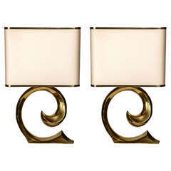Pair of Brass Table Lamps 10