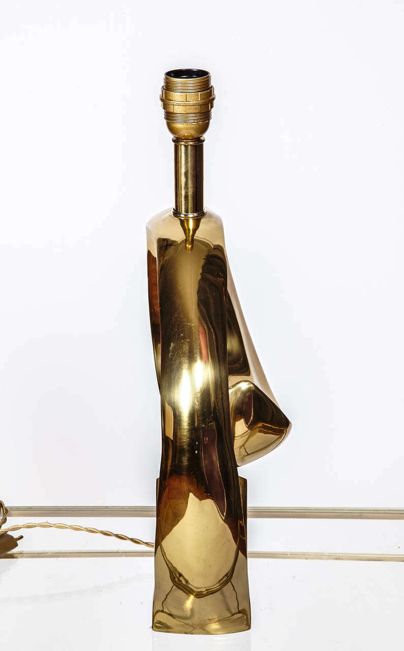 Late 20th Century Pair of Brass Table Lamps