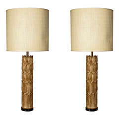 Pair of Lamps in the Style of Jean Charles Moreux