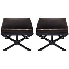 Pair of Stools in the Manner of Andre Arbus