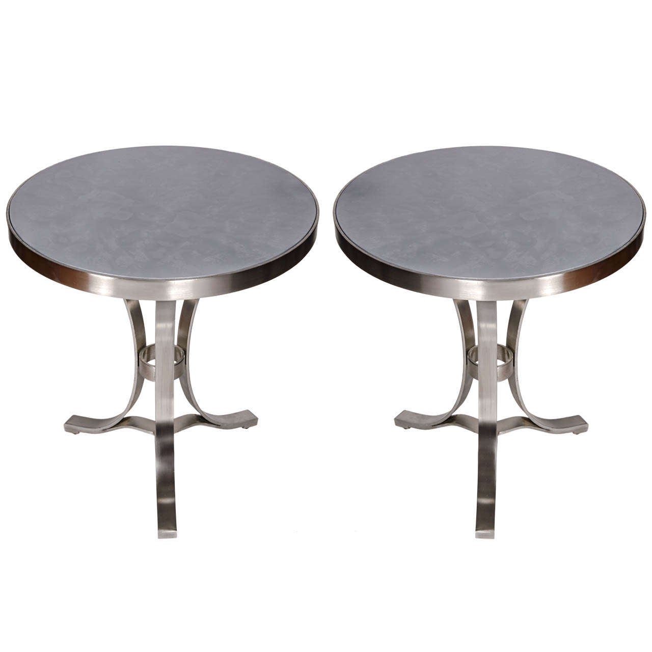 Pair of Side Tables Attributed to Francoise See