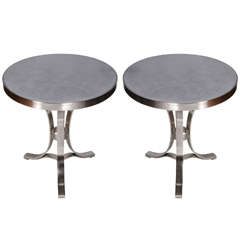 Pair of Side Tables Attributed to Francoise See 10