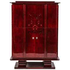 Vintage 1940s Cocktail Bar Cabinet