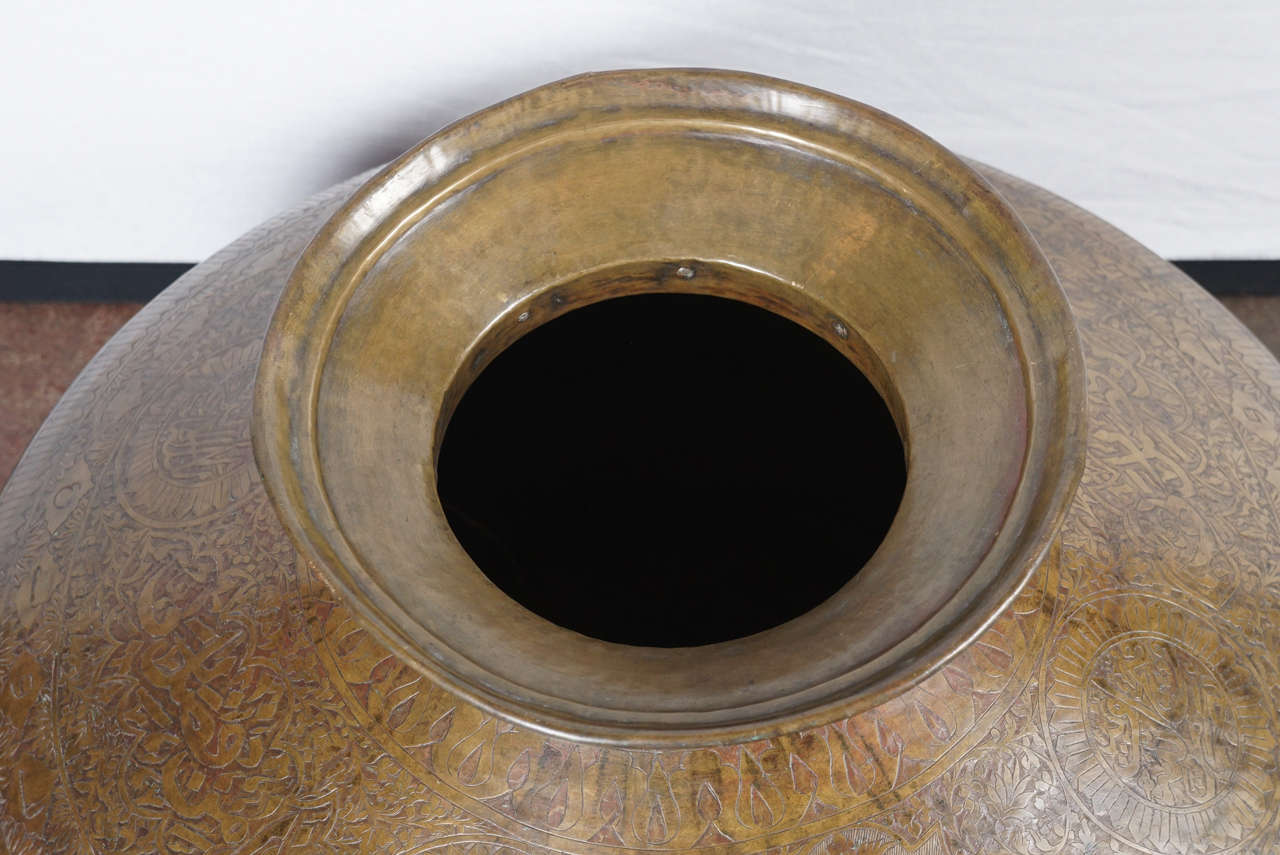 Indian 19th Century Brass Pot For Sale