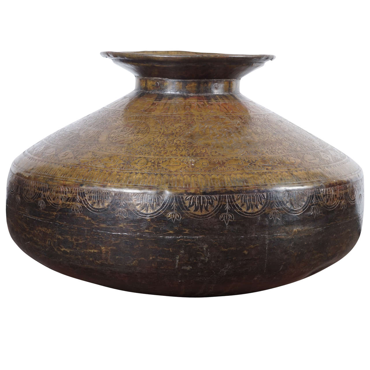 19th Century Brass Pot For Sale