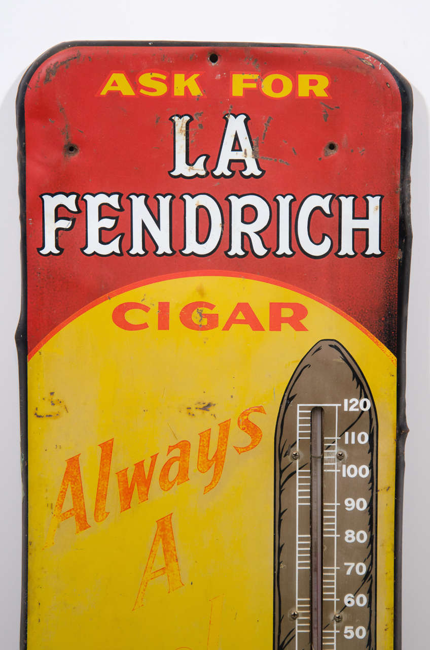 La Fendrich 5 Cent Cigar Sign In Good Condition In New York, NY