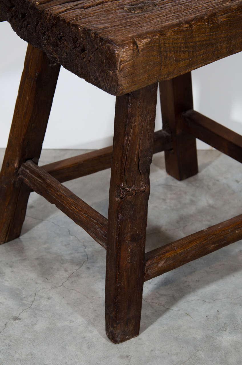 Chinese Antique Provincial Stool