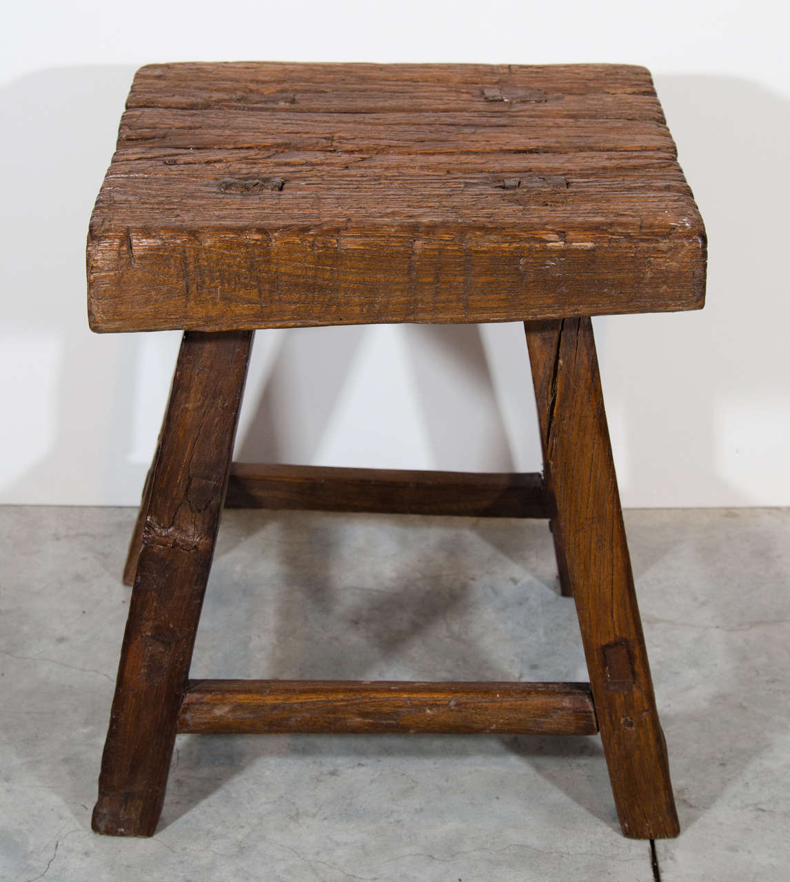 Antique Provincial Stool In Good Condition In New York, NY