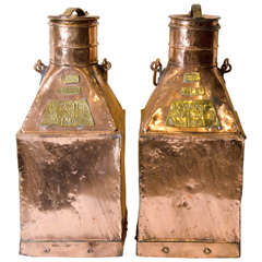 Antique Copper Milk Containers