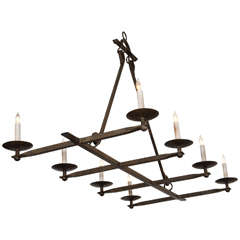 Italian Wrought Iron Chandelier