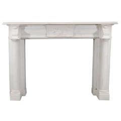 Early 19th Century William IV Statuary Marble Fireplace 9