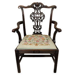 19th Century Georgian Mahogany Armchair 11