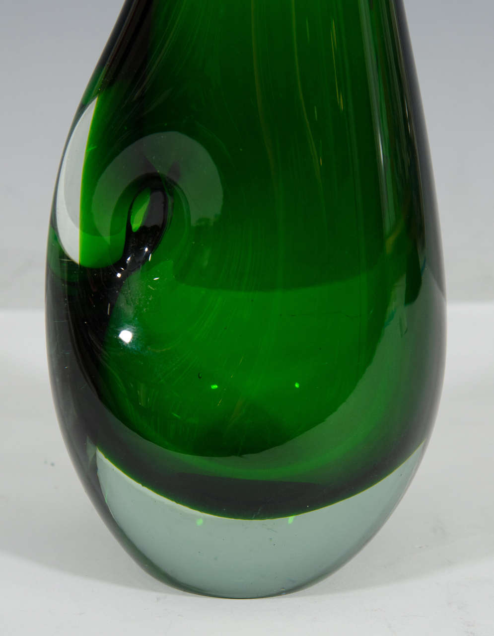 solid glass vase