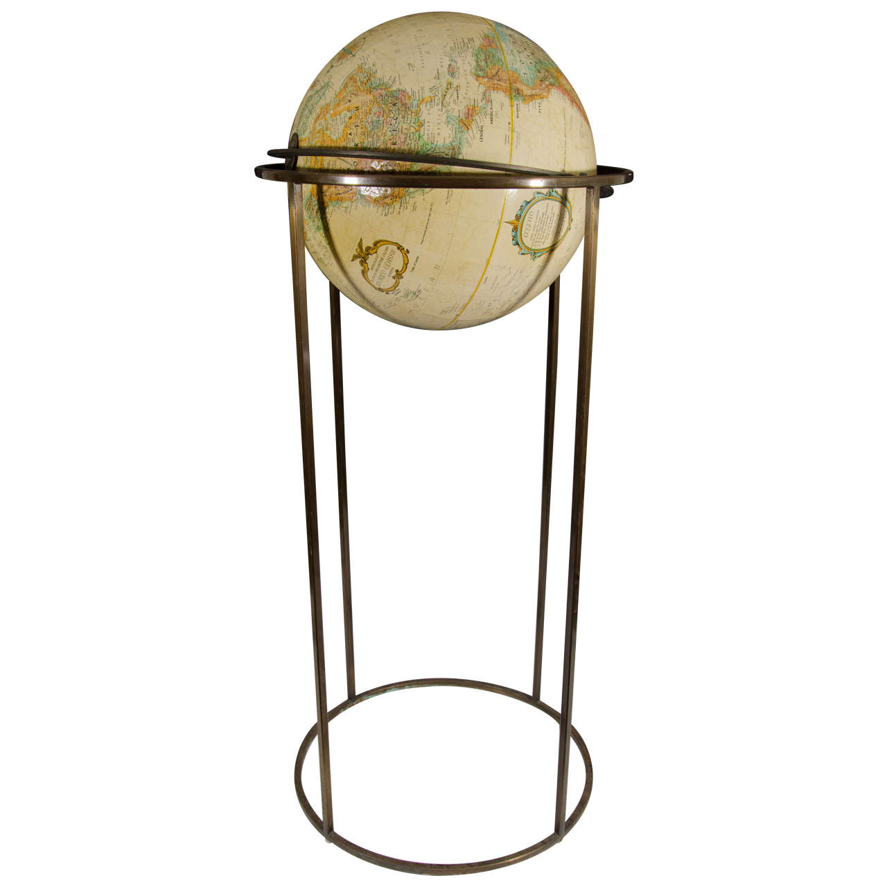 Midcentury Replogle Diameter Globe on Stand World Classic Series