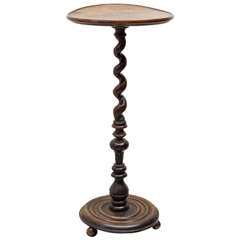 Early 18th Century Italian Walnut Candle Stand