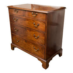 Classic 18th Century English Chippendale Style Walnut Chest of Drawers