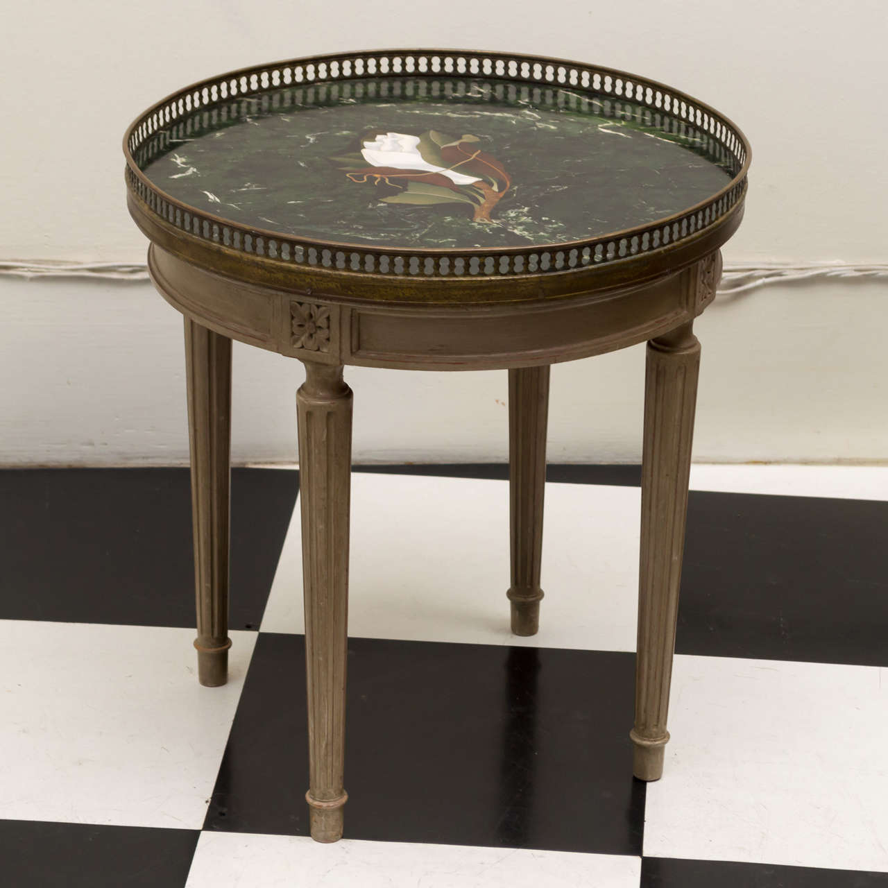 Italian Neoclassic Style Pietra Dura Table