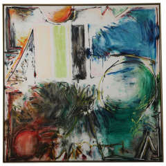 Large Joyce Weinstein Abstract Painting, 1987 8