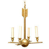 Brass Arrow form Chandelier