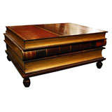 Maitland-Smith Stacked books coffee table with drawers
