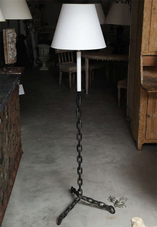 Cast Iron Chain Floor Lamp
