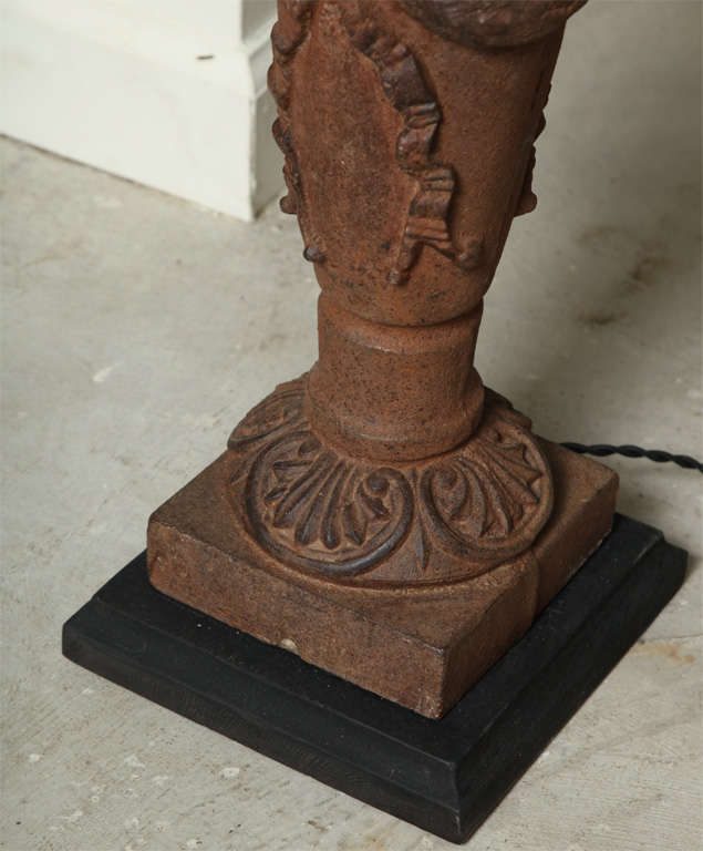 Two Pairs of Napoleon III Cast Iron Lamps For Sale at 1stDibs