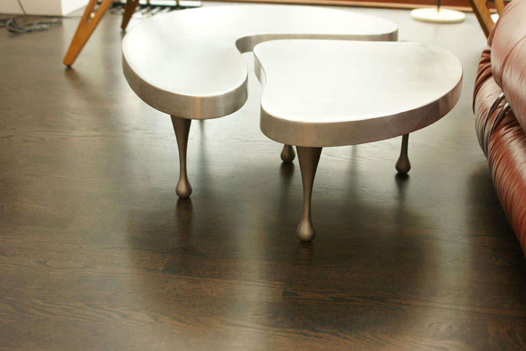 Mid-20th Century Pair of Nesting Tables by Kiesler
