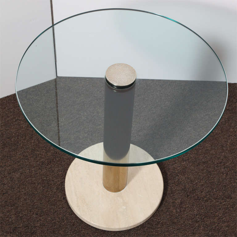 Mid-20th Century Beautiful 80's Italian  Side Table For Sale