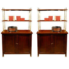Pair Of Early 20thc Regency Style Mahogany Chiffoniers