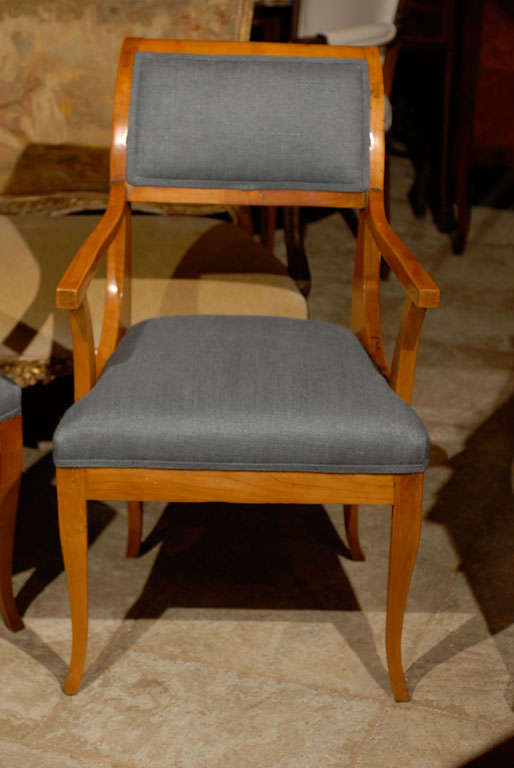 Pair Of 19thc Biedermeier Armchairs In Excellent Condition In Atlanta, GA
