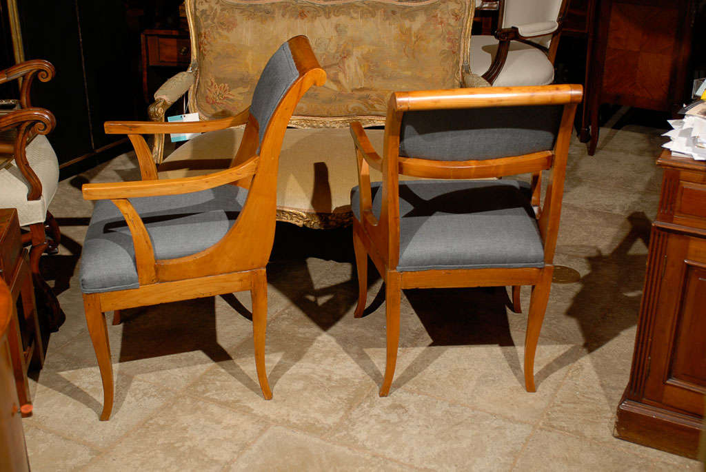 Pair Of 19thc Biedermeier Armchairs 3