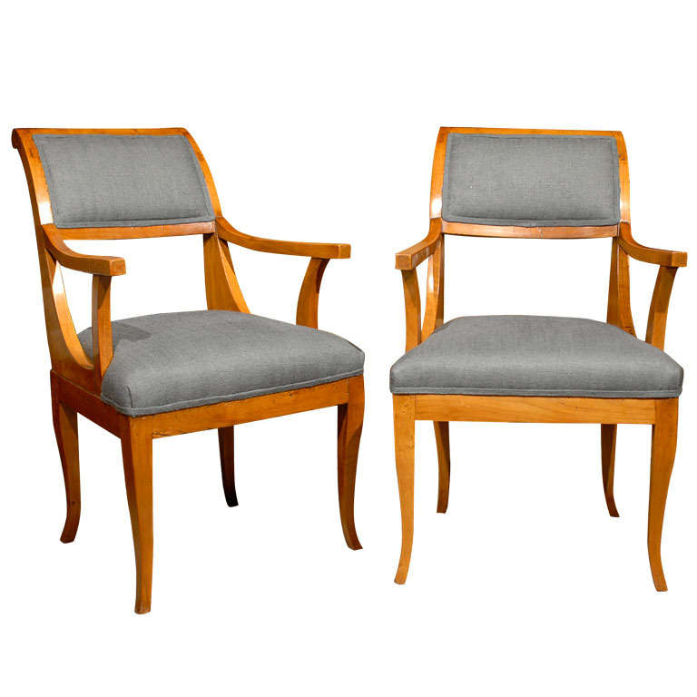 Pair Of 19thc Biedermeier Armchairs