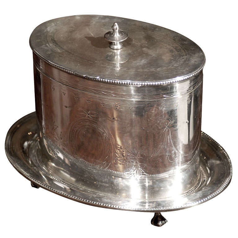 19thc Mappin & Webb Biscuit Box