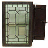 Antique 19th Century European Stained Glass Window Casement