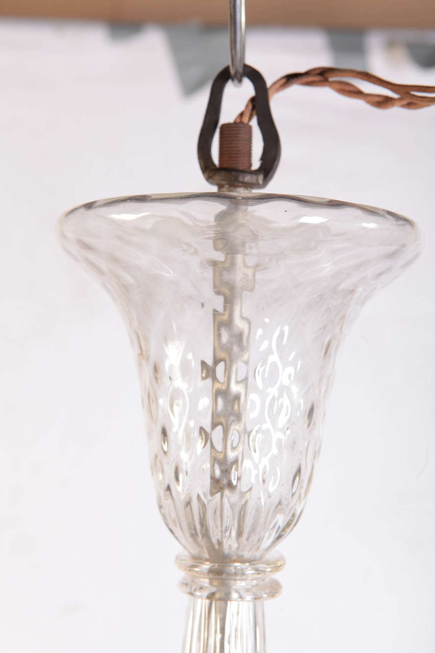 Mid-20th Century Murano Glass Chandelier 1930's For Sale