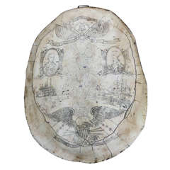 Antique Simulated-Turtle Shell