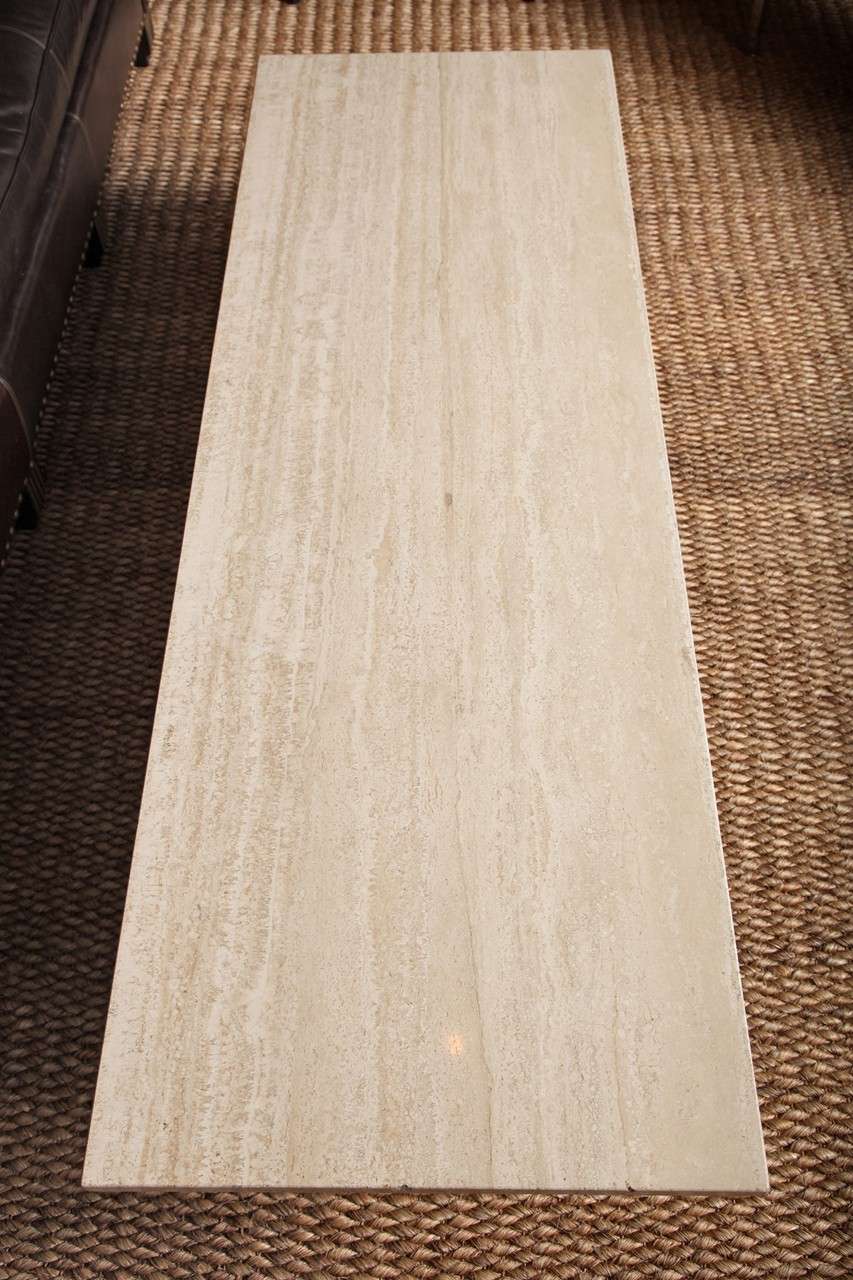 American Travertine Coffee Table For Sale