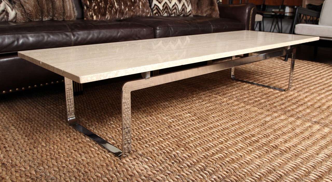 Travertine Coffee Table For Sale 1
