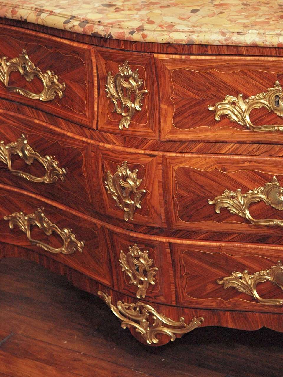 19th Century Antique French Commode circa 1790-1820 with Finest Exotic Woods For Sale