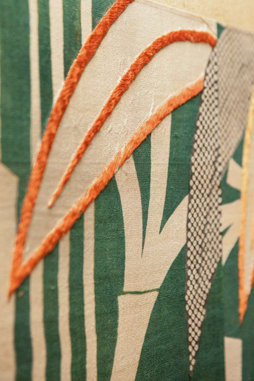 Japanese TwoPanel Screen "Kimono on Screen" For Sale at 1stdibs