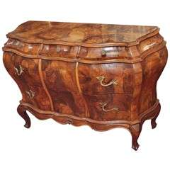 19th century Italian olive wood commode