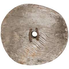 Antique Early Wheel with hand wrought iron center