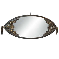1920s Oval Mirror