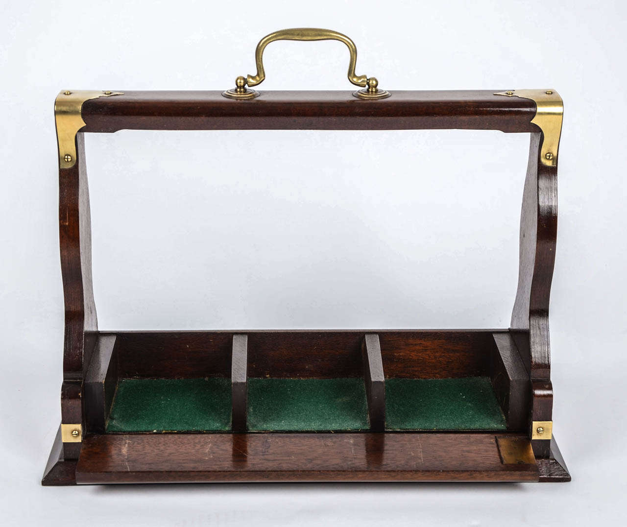 Great Britain (UK) 19thC, TANTALUS, 3 x Glass CRYSTAL DECANTERS, Mahogany Lockable Case  circa 1860