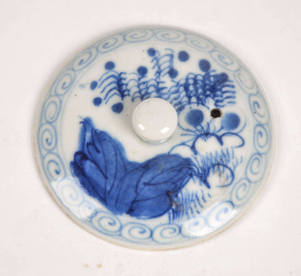 19thC, CHINESE, Blue and White TEAPOT, Porcelain 1