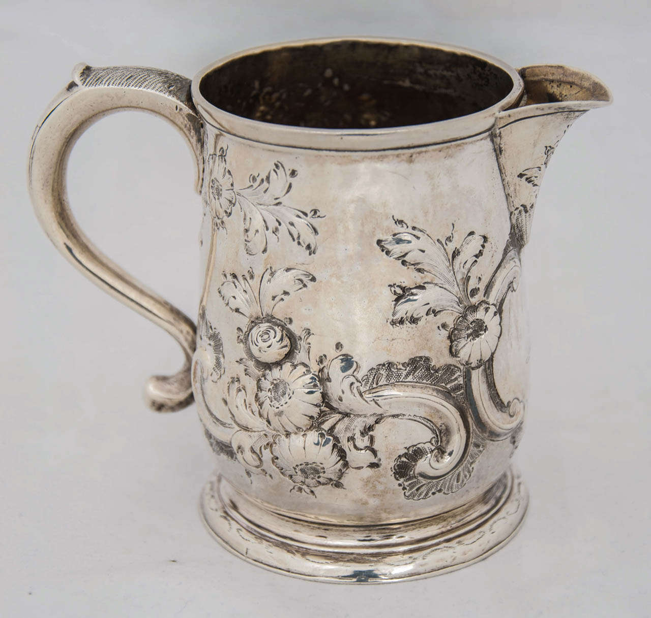 Rare, 1728, George 1/11 Sterling Silver, SPARROW BEAK JUG, London