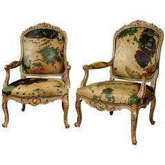 Exceptional Set of Four Armchairs